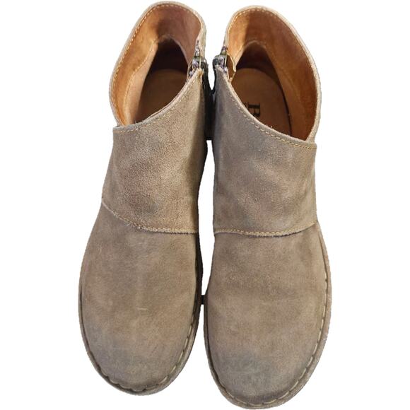 Born Tora Beige Suede Comfort Crossover Boots Cork Adventure Gorpcore 7.5 EUC - Picture 4 of 11